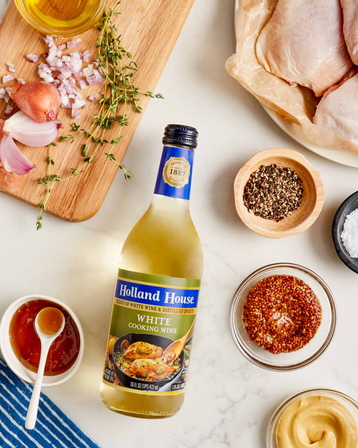 Recipe QuickBraised Honey Dijon Chicken with White Cooking Wine The